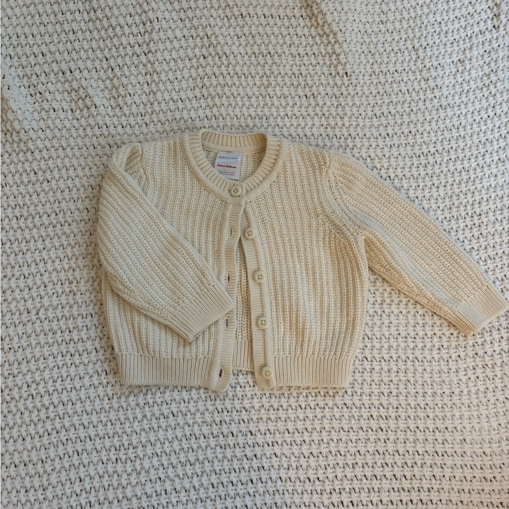 Hanna Andersson Baby Cardigan Sweater 🤍 (6–12 Months / 70 cm)